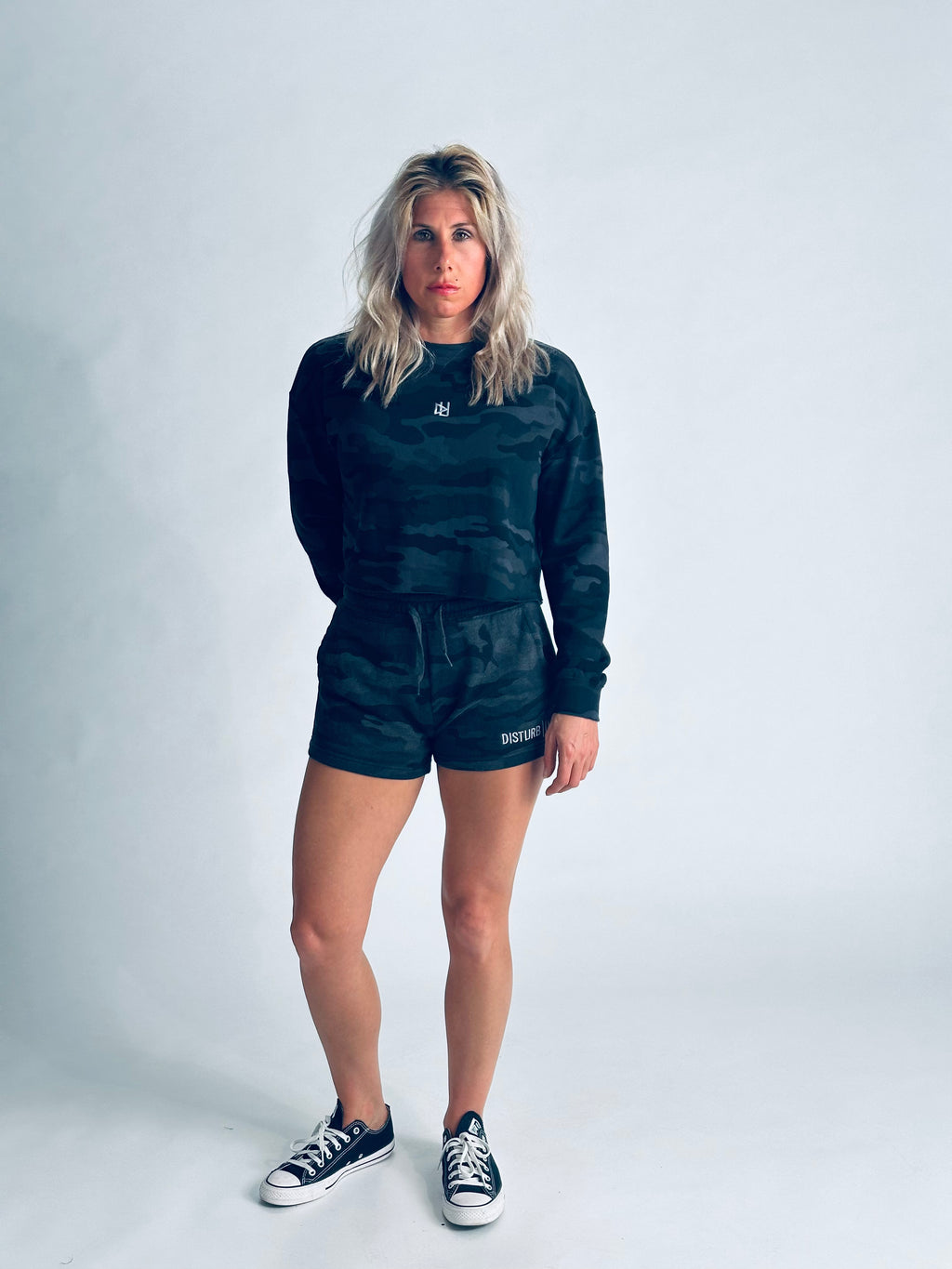 Disturb Us Embroidered Sweat Shorts