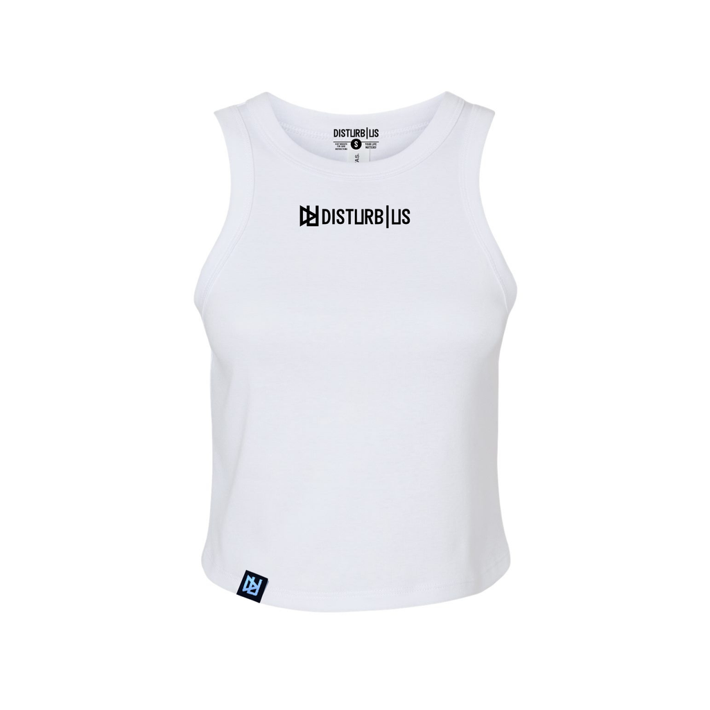 Disturb Us Women's Logo Fitted Ribbed Tee