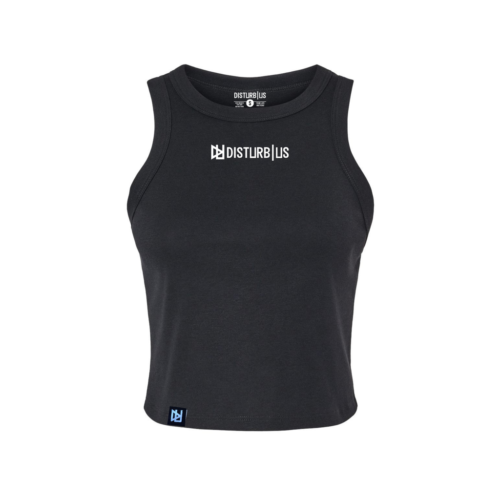 Disturb Us Women's Logo Fitted Ribbed Tee