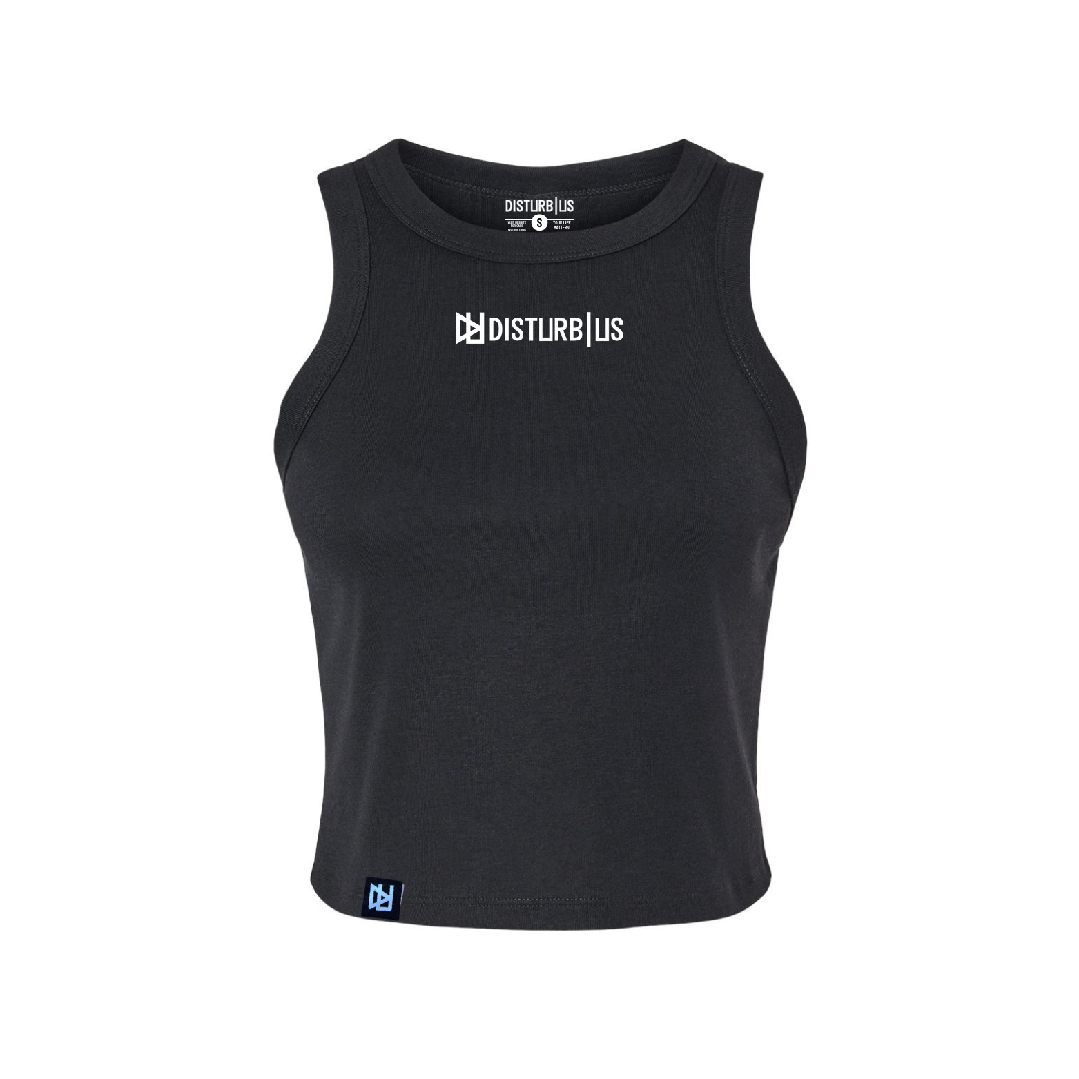 Disturb Us Women's Logo Fitted Ribbed Tee