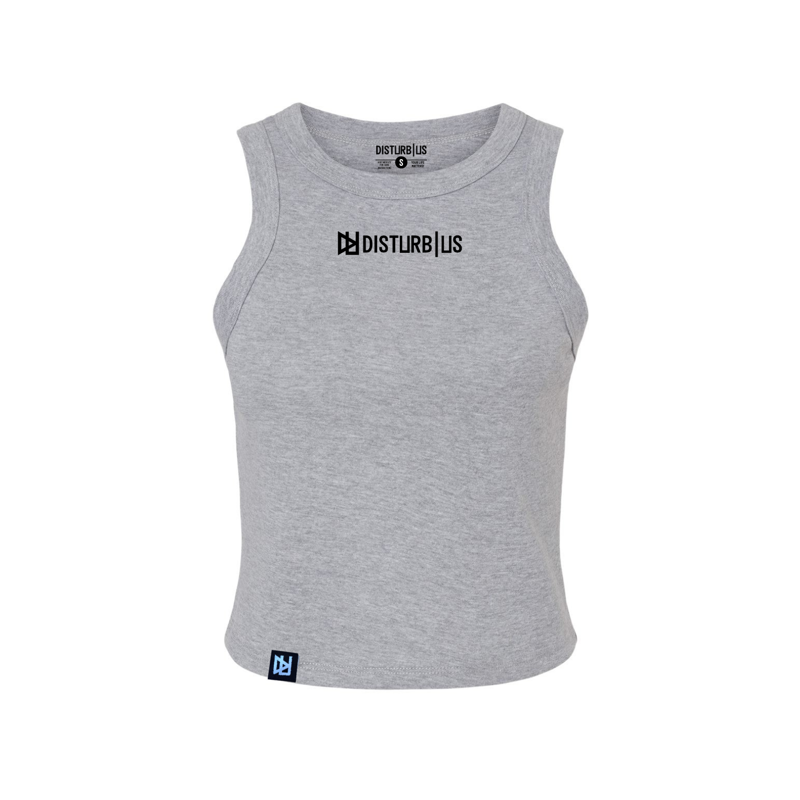 Disturb Us Women's Logo Fitted Ribbed Tee