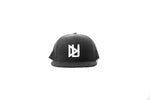 Black Flat Brim Snapback