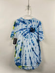 Blue Tie Dye Logo T (3/4)