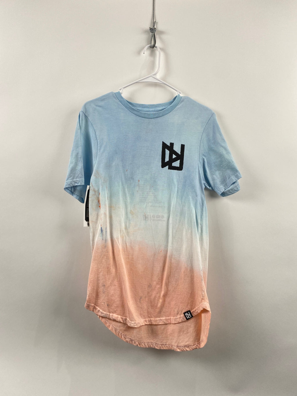 Faded Blue/Red Logo T