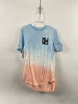 Faded Blue/Red Logo T