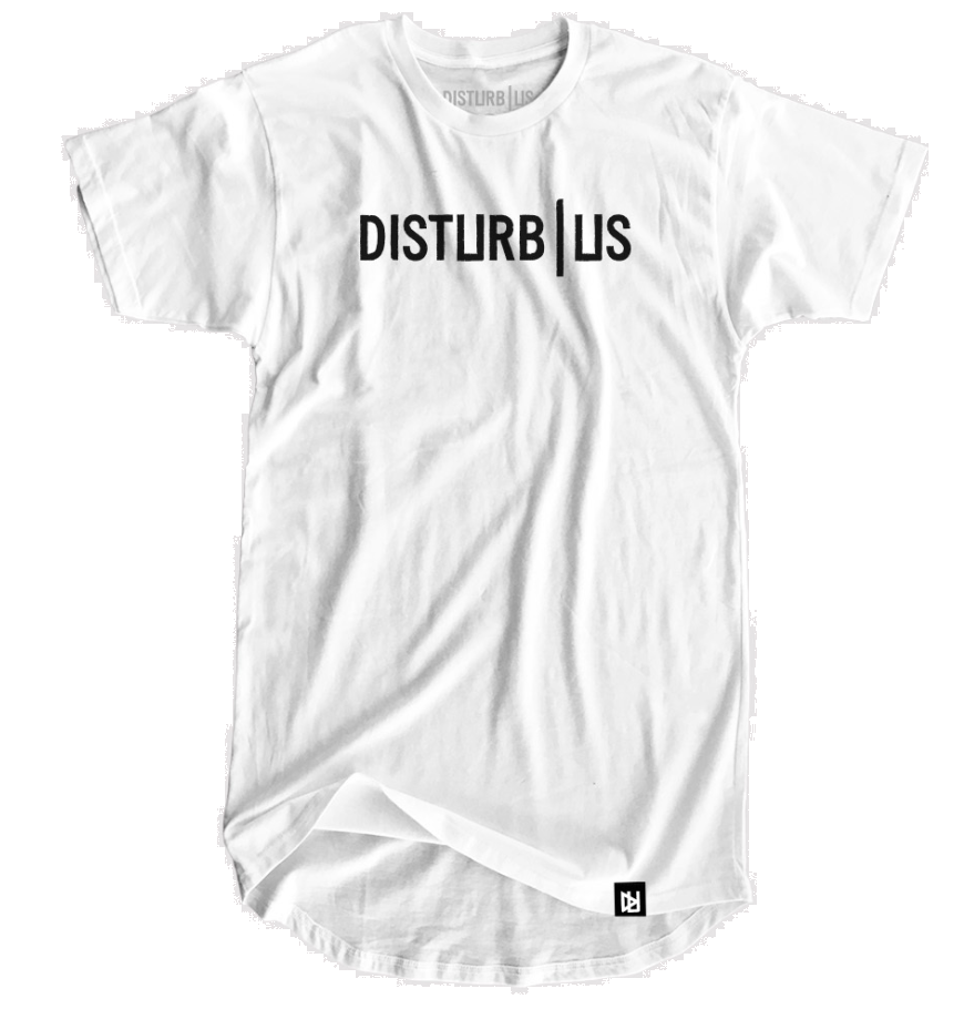 Disturb Us White Scoop T